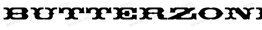 Butterzone DEMO Regu字体转换